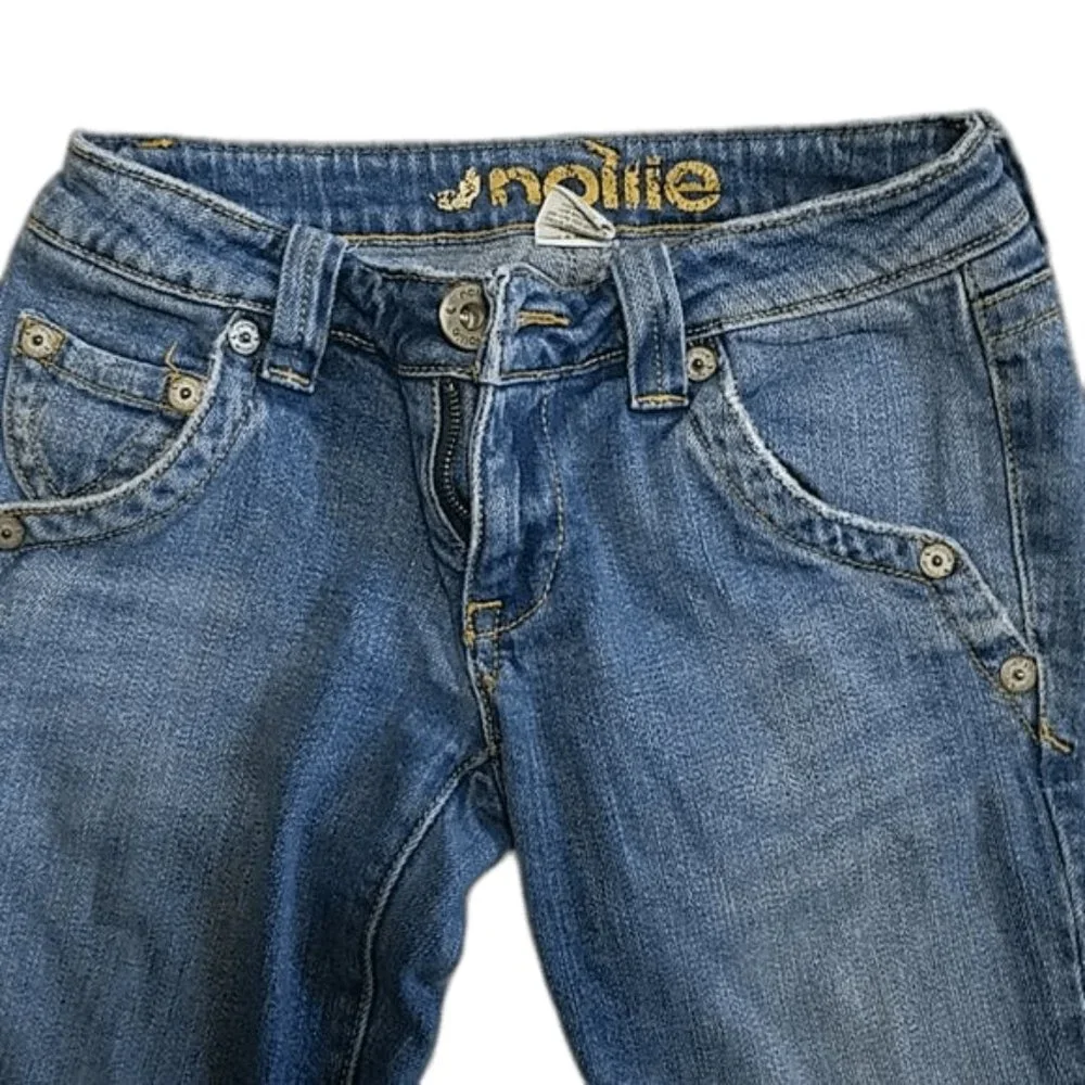 Nollie Long Denim Blue Jean Shorts 12